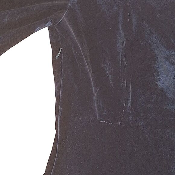 NWT Chic Square Neck Plain Black Velvet Midi Dress A-Line Japanese Brand Lined - Picture 6 of 16